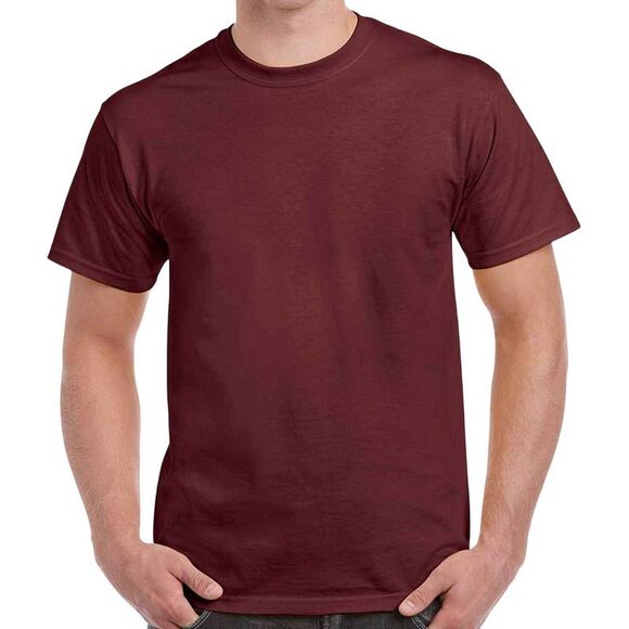 Gildan Adults Unisex Heavy Cotton T Shirt / Maroon - Picture 1 of 2